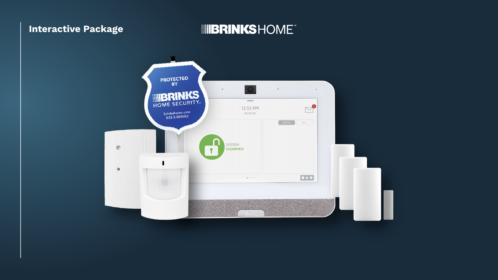 Brinks Home Interactive Package equipment illustration
