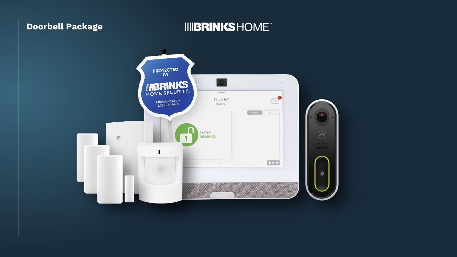 Brinks Home Doorbell Package equipment illustration