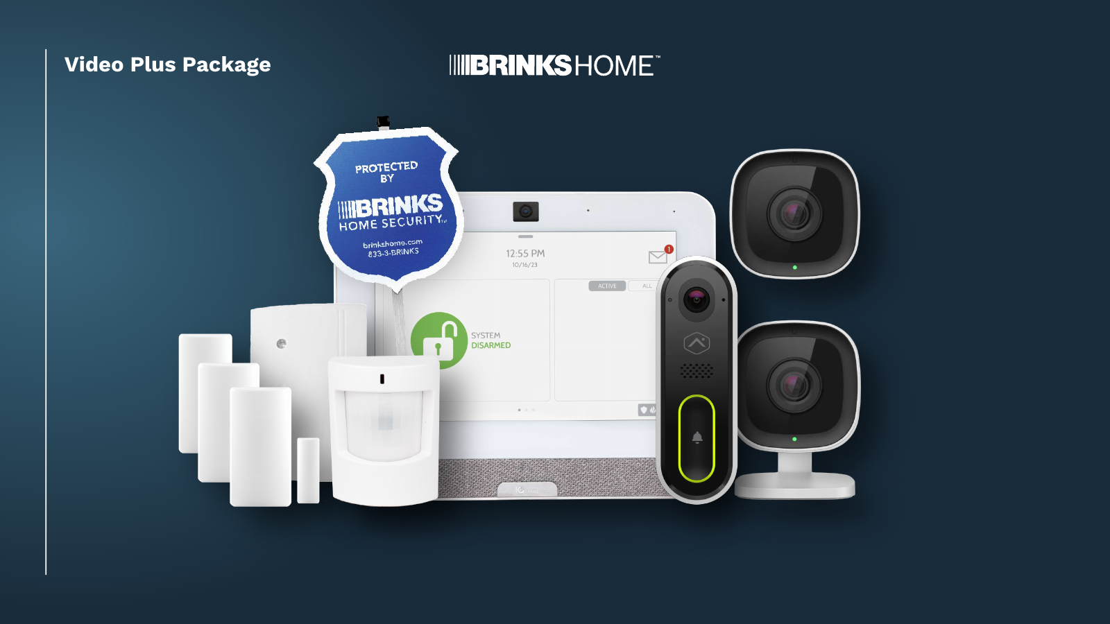 Brinks Home Video Plus Package equipment illustration